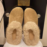 Fuzzy Plush Warm Indoor Slippers