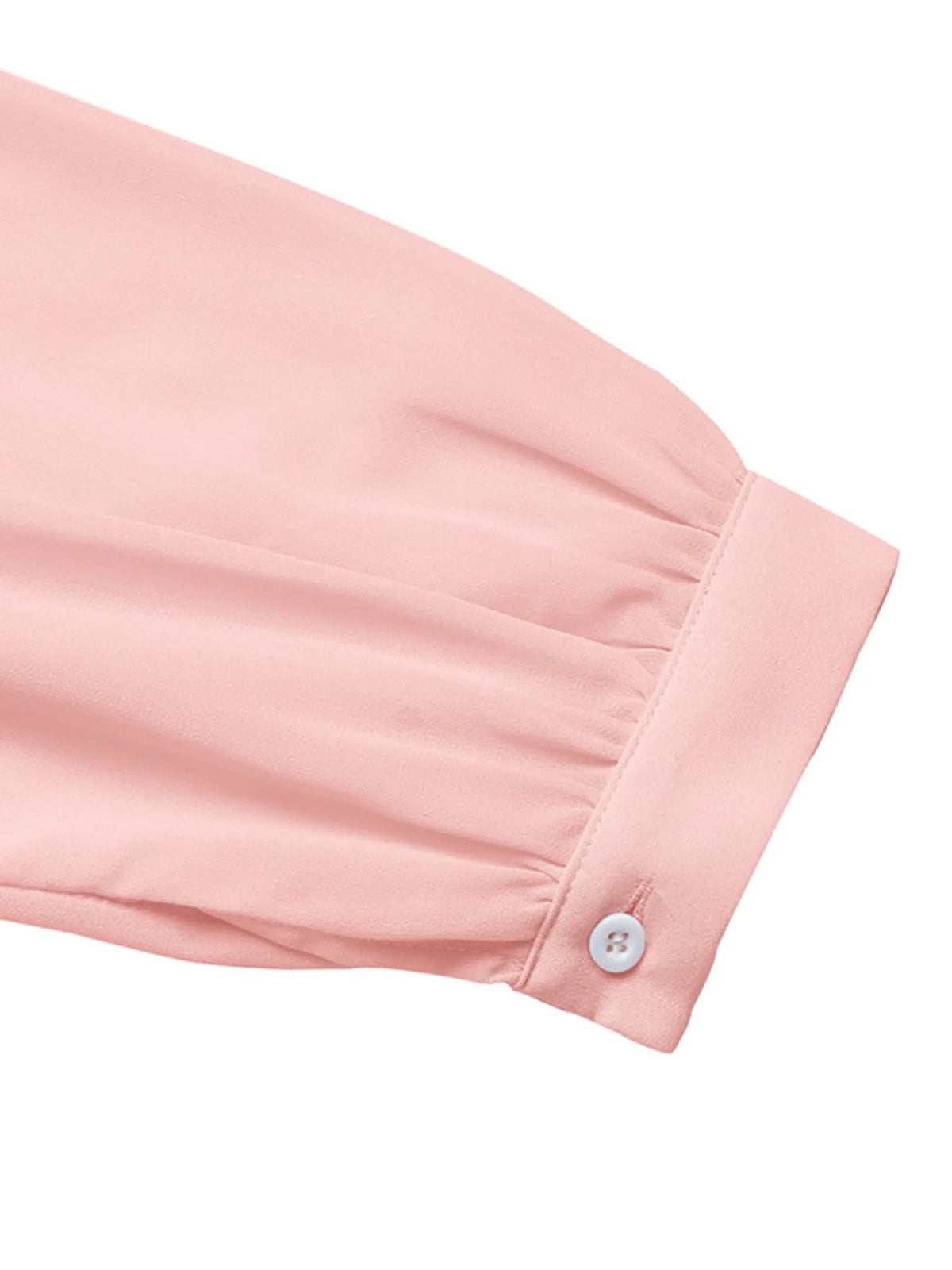 Flower Surplice Long Sleeve Blouse - Ladyez