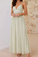 Ruched V-Neck Cami Dress