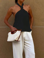 Knotted Halter Neck Cami