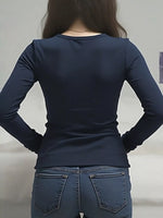 Long Sleeve T-Shirt with Lace Detail