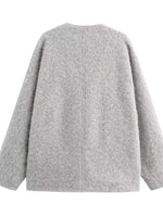 Textured Knit Tie-Front Outerwear