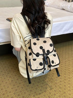 Polka Dot Backpack Bag