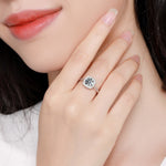 1 Carat Moissanite 925 Sterling Silver Ring