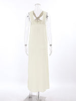 Halter Neck Flowy Maxi Dress