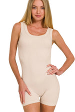 Zenana Ribbed Seamless Bodysuit - Ladyez