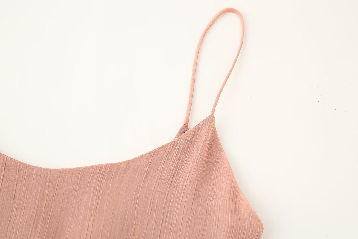Women Slim Fit Sexy Backless Laminated Decoration Dress Women