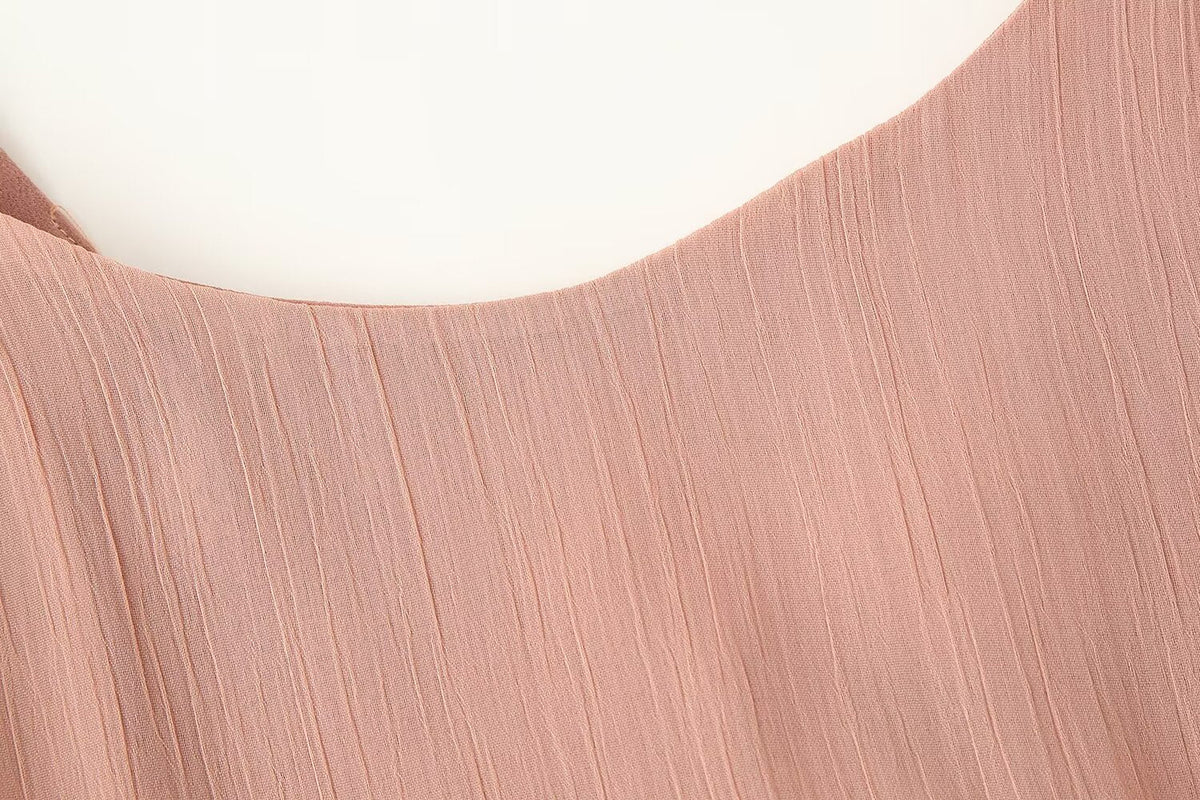 Women Slim Fit Sexy Backless Laminated Decoration Dress Women
