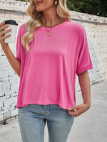 Lovelet Round Neck Half Sleeve T-Shirt - Ladyez