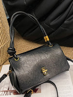 Twisted Handle Flap Crossbody Bag
