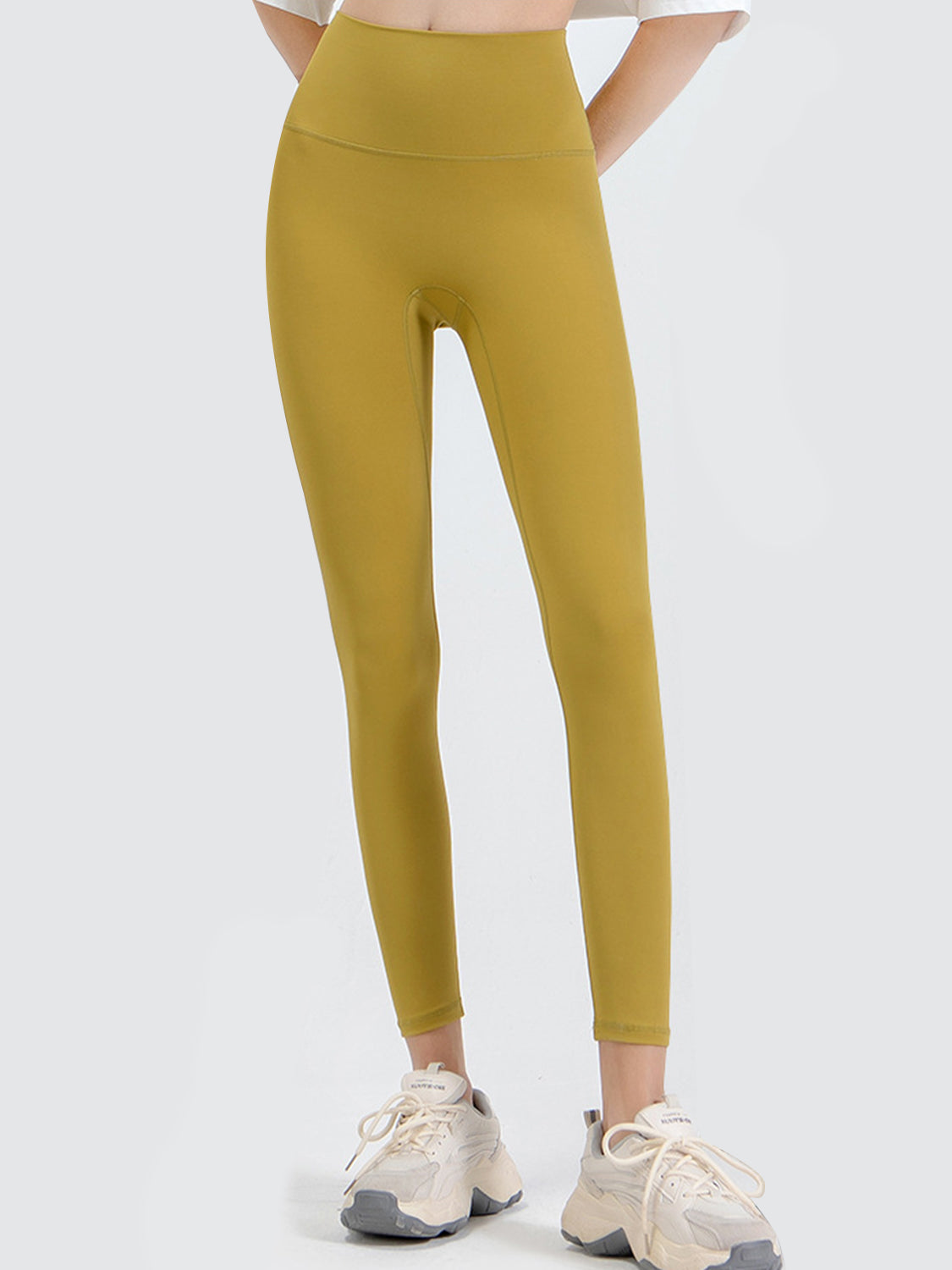 Wide Waistband Sports Leggings - Ladyez