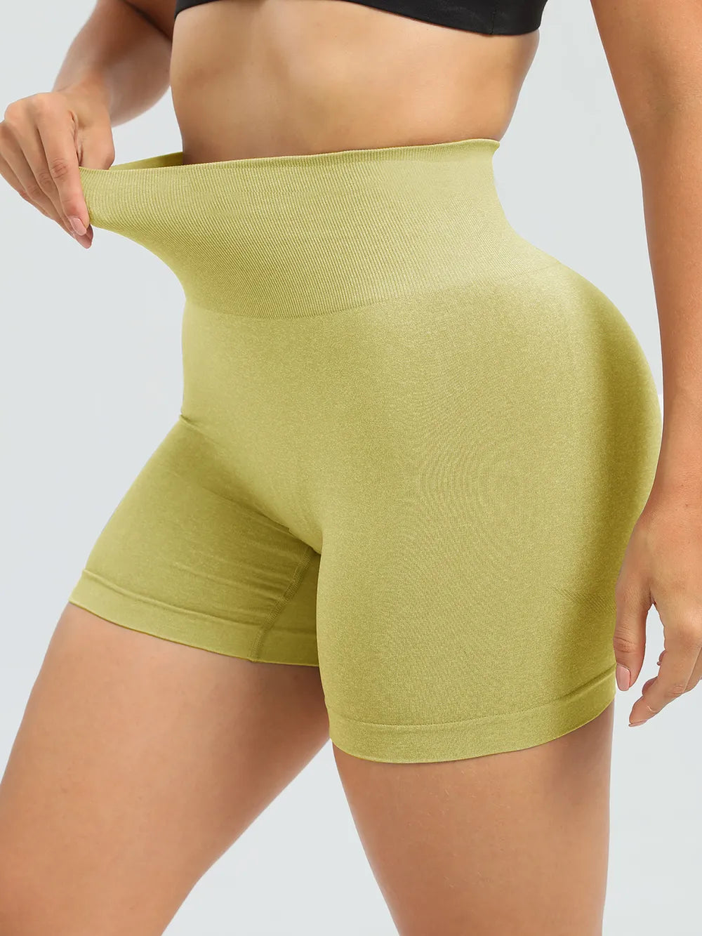 High Waist Active Shorts - Ladyez