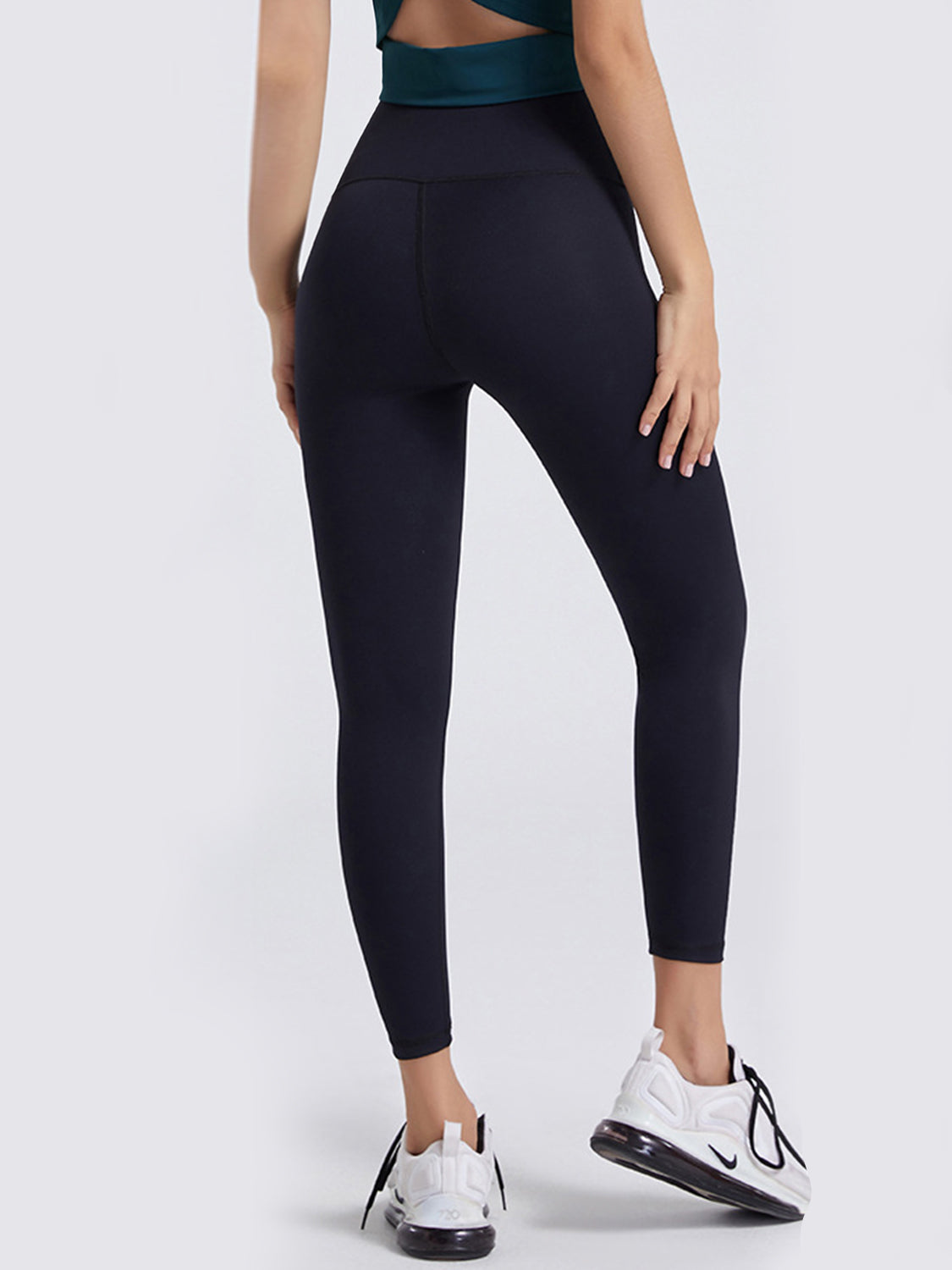 Wide Waistband Sports Leggings - Ladyez