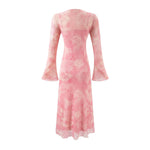 Summer Casual Sexy Micro Stretch Long Sleeve Waist Slimming Figure Dress