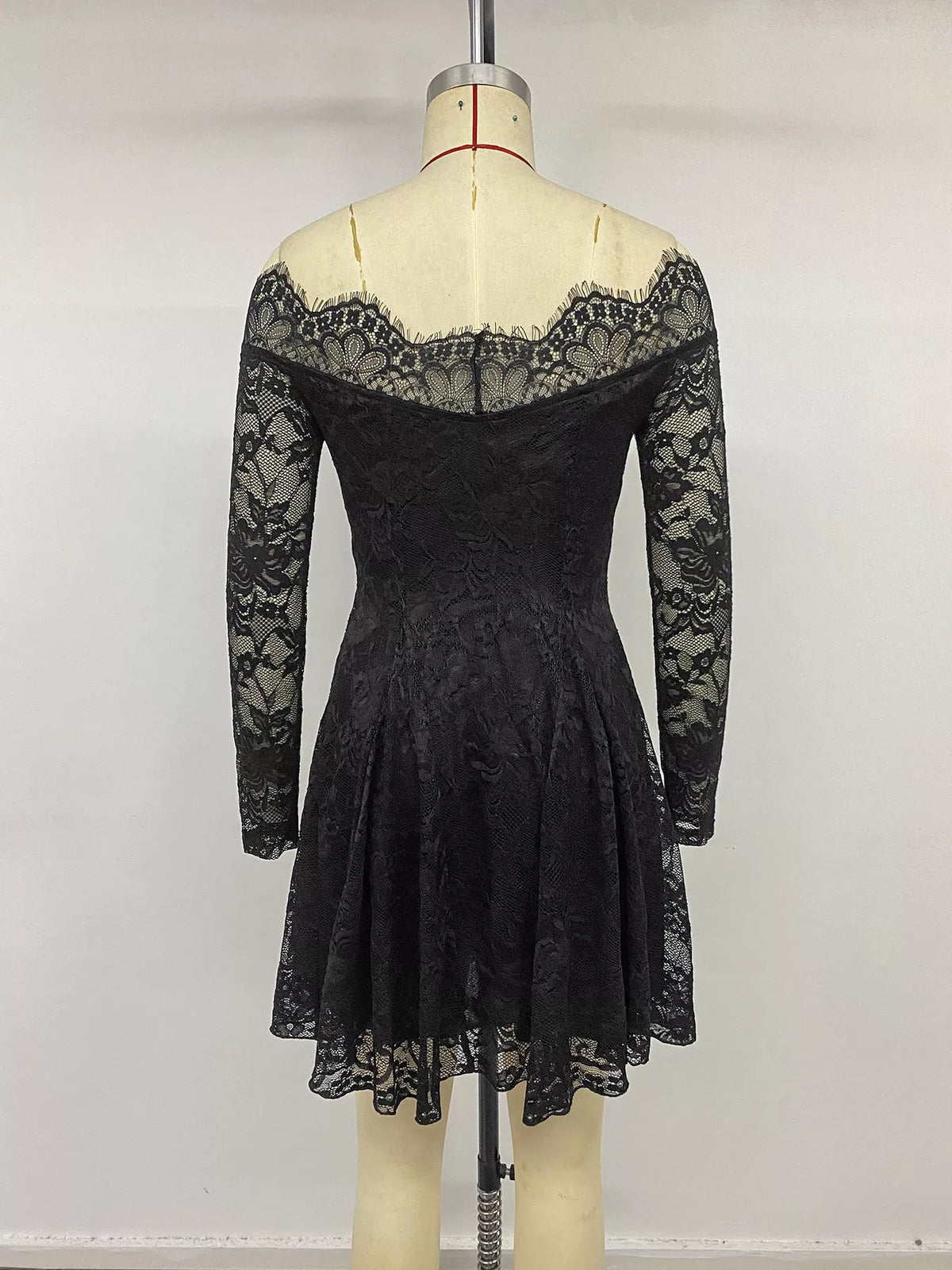 Lace Off Shoulder Mini Dress