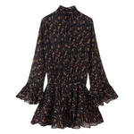 Women Clothing Western Floral Print Seersucker Dress