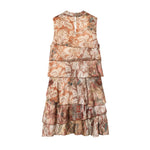 Fall Women Clothing Printing Laminated Decoration Mini Dress