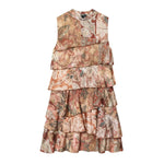 Fall Women Clothing Printing Laminated Decoration Mini Dress