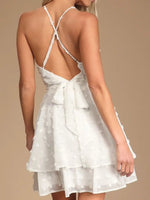 Swiss Dot V-Neck Cami Dress