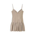 Fall Women Clothing Camisole Fluffy Short Dress