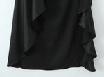 Women Clothing Fashionable Western Irregular Asymmetric Sexy Split Dress