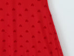 Women Clothing Retro Easy Matching Love Polka Dot Ruffled Shoulder Strap V neck Strap Dress