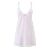 French Sexy Lace Striped Lace Sexy V neck Tied Slim Fit Dress