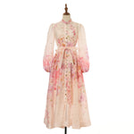 Women Printed Diamond Long Dress Two Piece Sets