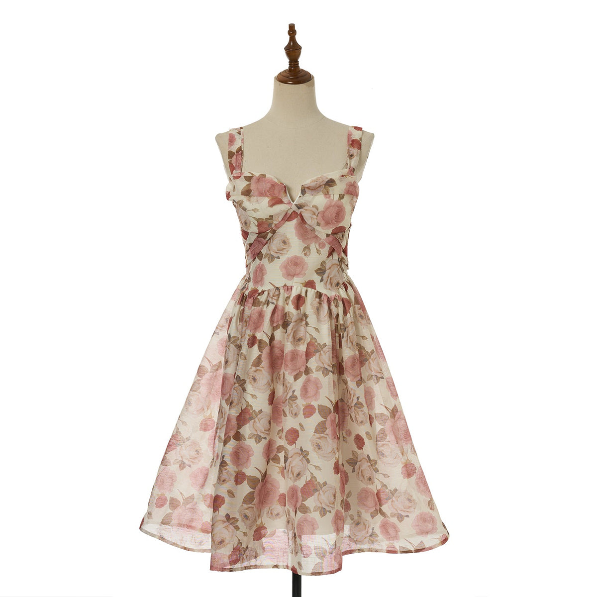 Women Elegant Silk And Linen Pleated Short Dress With Vacation Style