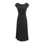 Lightly Mature Cinched Sleeveless Dress Women Simple Graceful Slim-Fit Design Slimming Chic Maxi Dress