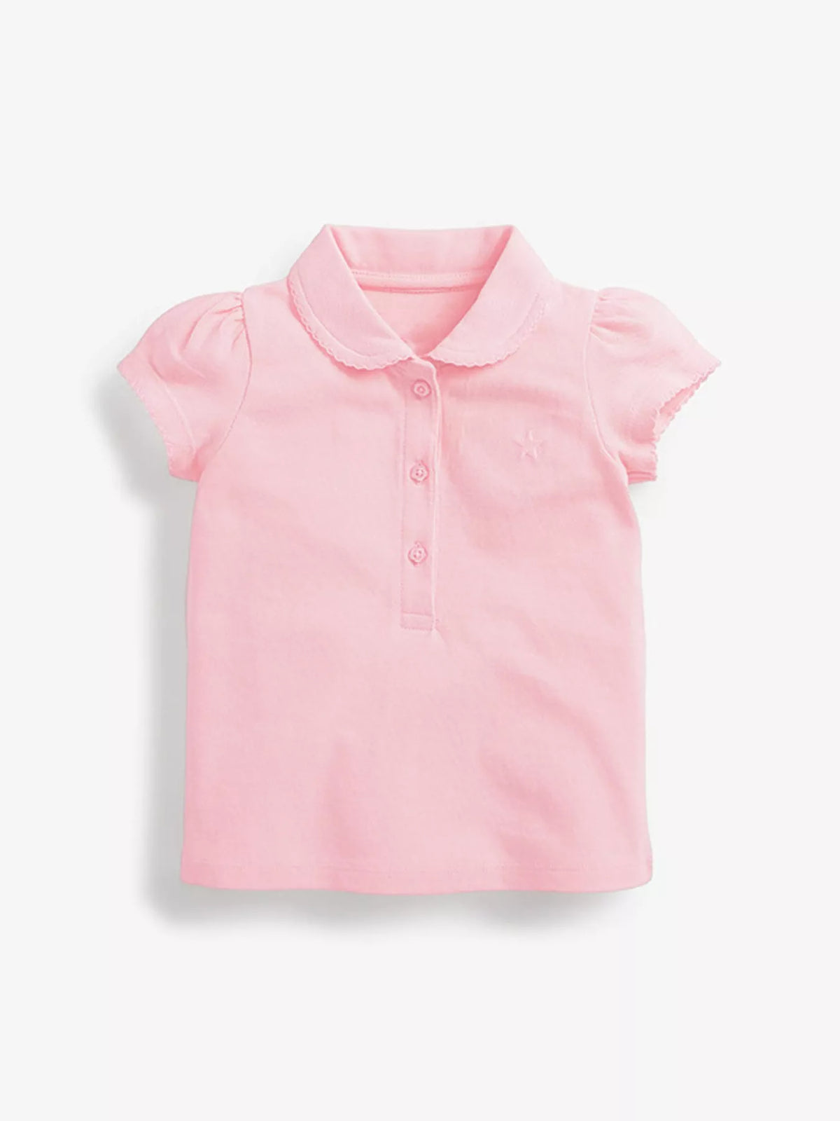 Children's Button Detail Short Sleeve Polo