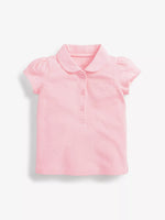 Children's Button Detail Short Sleeve Polo