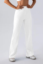 High Waist Straight Active Pants - Ladyez
