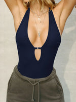 Cutout Halter Neck Cami - Ladyez