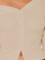 Asymmetrical Neck Button Up Cardigan