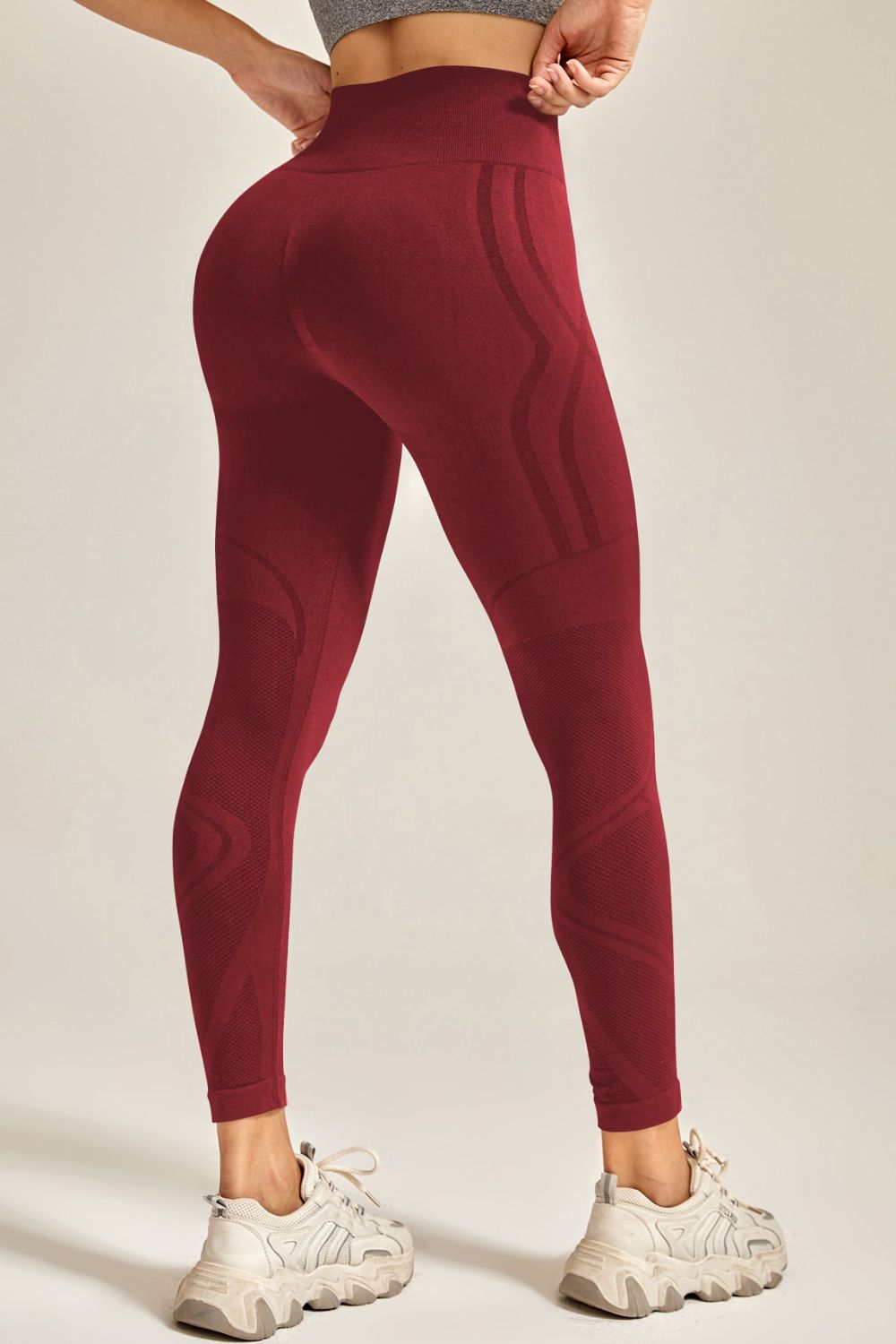 Wide Waistband Long Active Pants - Ladyez