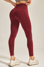 Wide Waistband Long Active Pants - Ladyez