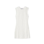 Women Clothing Summer Sleeveless Popular Hollow Out Cutout Knitted Mini Dress