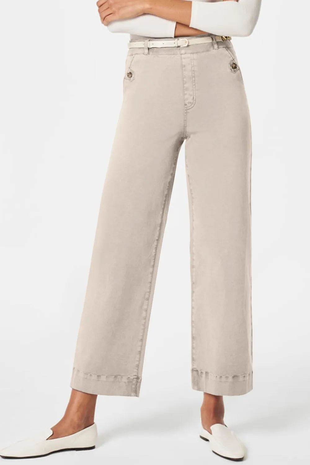 High Waist Jeans with Pockets