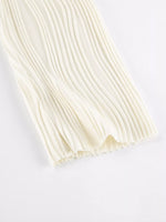 Off-Shoulder Textured Knit Maxi Dress