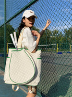Quilted Racket Backpack Bag