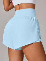 Pocketed High Waist Active Shorts - Ladyez
