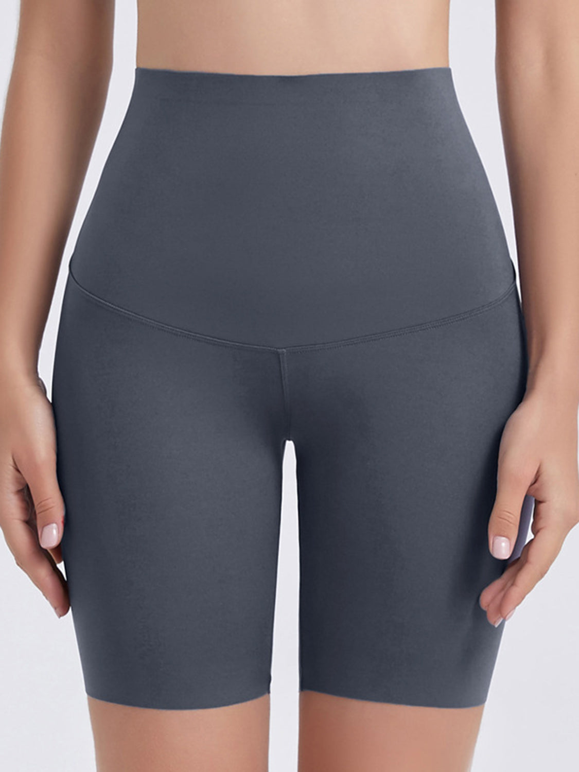 Wide Waistband Sports Shorts - Ladyez