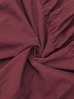 Tie Waist Long Sleeve Ruffled Hem Dress