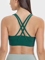 Millennia Crisscross Scoop Neck Active Tank - Ladyez