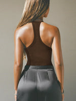 Cutout Ribbed Tank Top - Ladyez