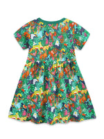 Children's Printed Round Neck Dress