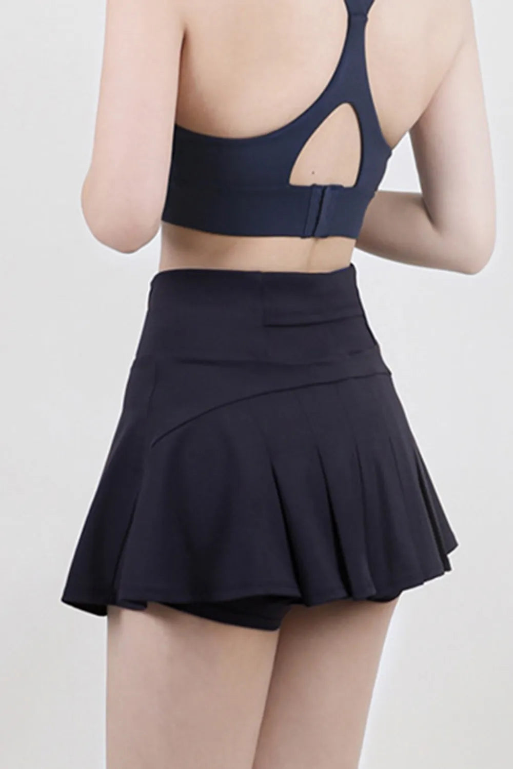 High Waist Pleated Active Skirt - Ladyez