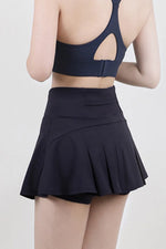 High Waist Pleated Active Skirt - Ladyez