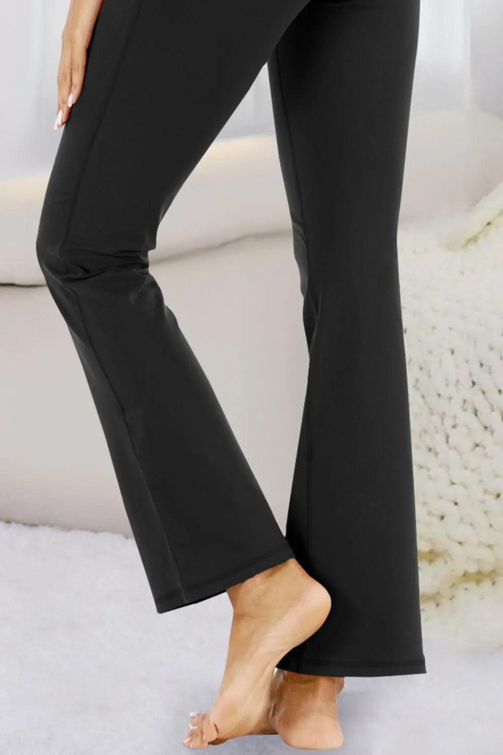Pocketed High Waist Active Pants - Ladyez